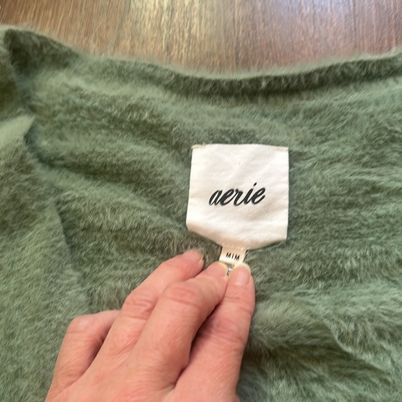 Aerie Fuzzy Cardigan - Picture 2 of 3